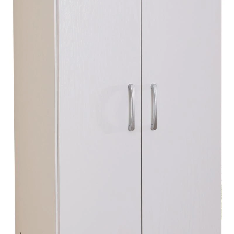 Ντουλάπα Jonar Pakoworld δίφυλλη λευκό χρώμα μελαμίνης 60x42x180εκ 2 Ντουλάπα Jonar Pakoworld δίφυλλη λευκό χρώμα μελαμίνης 60x42x180εκ - Image 2