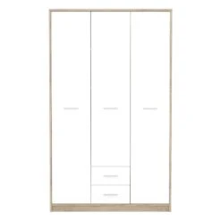 Ντουλάπα ρούχων Serenity Pakoworld τρίφυλλη Sonoma-λευκό 118.5x54x196.5εκ 5 Ντουλάπα ρούχων Serenity Pakoworld τρίφυλλη Sonoma-λευκό 118.5x54x196.5εκ -Vougioukas ntoilapa roichon serenity pakoworld triphilli sonoma leiko 118 5 54 196 5ek 2