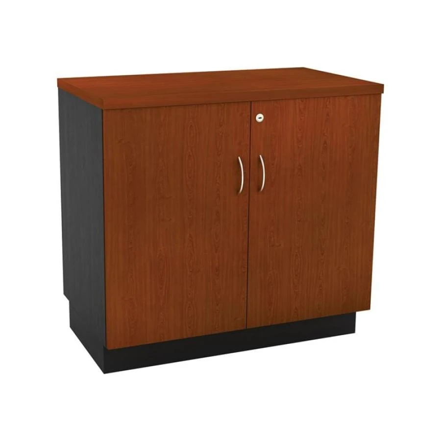 ΝΤΟΥΛΑΠΙ Χαμηλό Γραφείου Δίφυλλο με 2 Ράφια, 80x45x75εκ Απόχρωση Dark Grey - Cherry 1 ΝΤΟΥΛΑΠΙ Χαμηλό Γραφείου Δίφυλλο με 2 Ράφια, 80x45x75εκ Απόχρωση Dark Grey - Cherry