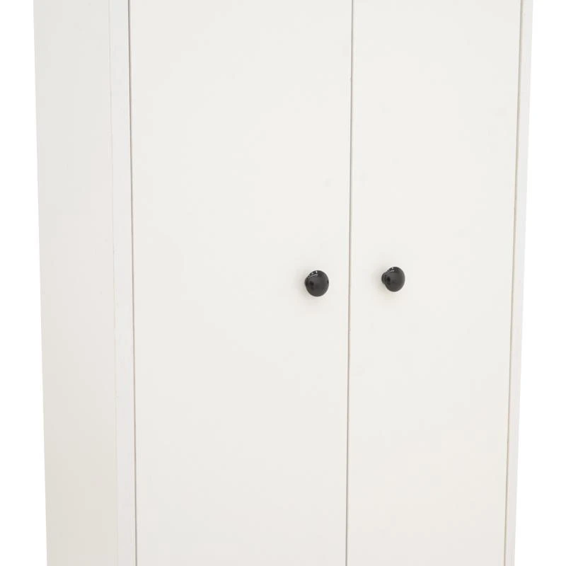 Ντουλάπι-στήλη Aries Pakoworld 18 ζευγών σε λευκή-καρυδί απόχρωση 58x38x180εκ 5 Ντουλάπι-στήλη Aries Pakoworld 18 ζευγών σε λευκή-καρυδί απόχρωση 58x38x180εκ - Image 5