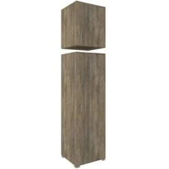 Ντουλάπα Ρούχων Μονόφυλλη Με Πατάρι 60x58x259εκ