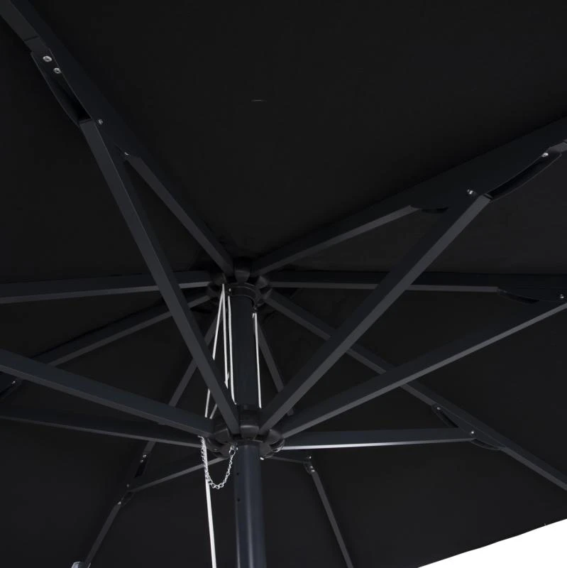 ΟΜΠΡΕΛΑ ΕΠΑΓΓΕΛΜΑΤΙΚΗ ALU 2.20x2.20 ΜΑΥΡΟ ΠΑΝΙ ΑΚΡΥΛΙΚΟ 8ΑΚΤΙΝΕΣ HM6013.03 3 ΟΜΠΡΕΛΑ ΕΠΑΓΓΕΛΜΑΤΙΚΗ ALU 2.20x2.20 ΜΑΥΡΟ ΠΑΝΙ ΑΚΡΥΛΙΚΟ 8ΑΚΤΙΝΕΣ HM6013.03 - Image 3