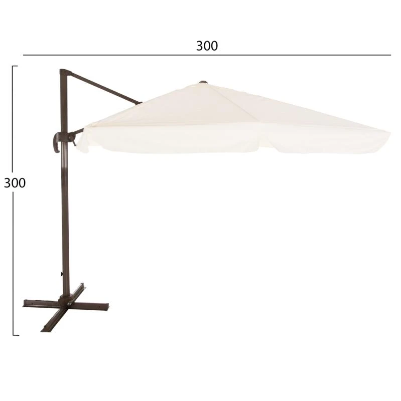 ΟΜΠΡΕΛΑ ΕΠΑΓΓΕΛΜΑΤΙΚΗ ALU ΚΡΕΜΑΣΤΗ 3X3 360 ΜΟΙΡΩΝ ME ΕΚΡΟΥ ΠΑΝΙ HM6025.01 2 ΟΜΠΡΕΛΑ ΕΠΑΓΓΕΛΜΑΤΙΚΗ ALU ΚΡΕΜΑΣΤΗ 3X3 360 ΜΟΙΡΩΝ ME ΕΚΡΟΥ ΠΑΝΙ HM6025.01 - Image 2