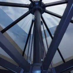 Ομπρέλα Κήπου Αλουμινίου 300x300 -Vougioukas ompreles kipou exwterikou xwrou thalassis 8