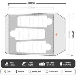 Roman Cradel Σκηνή 4 Εποχών3 Ατόμων OZTrail 115Υ 29 Roman Cradel Σκηνή 4 Εποχών3 Ατόμων OZTrail 115Υ -Vougioukas oreivatikes skines camping 28
