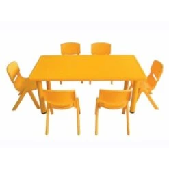 Σετ Rectangle Παιδικό Πλαστικό 122x61x52εκ 7τμχ