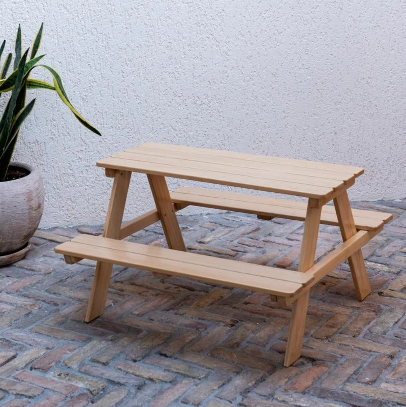 ΠΑΙΔΙΚΟ ΤΡΑΠΕΖΙ ΠΙΚΝΙΚ ΞΥΛΙΝΟ MIKO ΗΜ5843 ΦΥΣΙΚΟ 88x88x52,5Y εκ. 3 ΠΑΙΔΙΚΟ ΤΡΑΠΕΖΙ ΠΙΚΝΙΚ ΞΥΛΙΝΟ MIKO ΗΜ5843 ΦΥΣΙΚΟ 88x88x52,5Y εκ. - Image 3