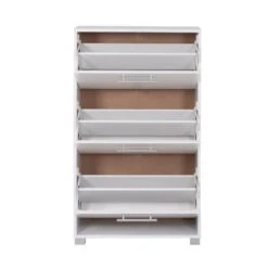 ΠΑΠΟΥΤΣΟΘΗΚΗ DAVINA ΜΕΛΑΜΙΝΗΣ 3ΘΕΣΕΩΝ HM2221.05 ΛΕΥΚΗ 62Χ24Χ110Υ εκ. -Vougioukas papoitsothiki davina melaminis 3theseon hm2221 05 leiki 62ch24ch110i ek 1 3