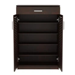 Παπουτσοθήκη-ντουλάπι SANTE Pakoworld 20 ζεύγων χρώμα καρυδί 80x37x123εκ -Vougioukas papoitsothiki ntoilapi sante pakoworld 20 zeigon chroma karithi 80 37 123ek 3