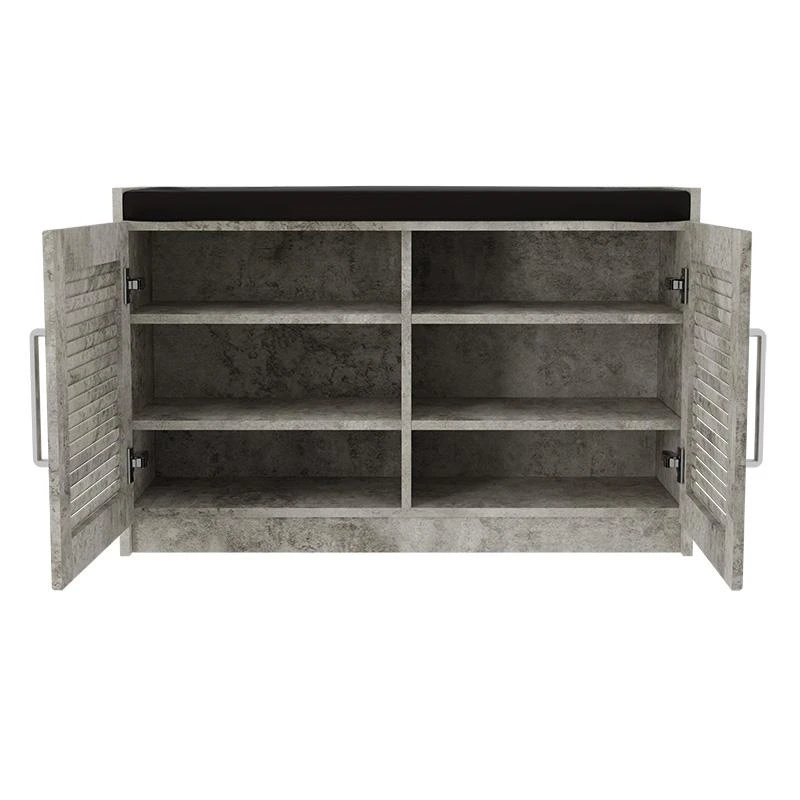 Παπουτσοθήκη-Σκαμπό Crispy Pakoworld 9 ζεύγων χρώμα Antique ανθρακί με μαξιλάρι 94x34,5x60εκ 3 Παπουτσοθήκη-Σκαμπό Crispy Pakoworld 9 ζεύγων χρώμα Antique ανθρακί με μαξιλάρι 94x34,5x60εκ - Image 3