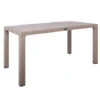 PELLO Τραπέζι Τραπεζαρίας Κήπου - Βεράντας, PP 150x90x73εκ Απόχρωση Cappuccino(Rattan Look)