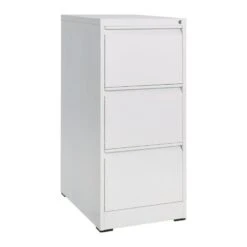 ΦΟΡΙΑΜΟΣ Αρχειοθέτησης Γραφείου 3 Συρτάρια, 46x62x103εκ Μέταλλο Βαφή Άσπρο H.103