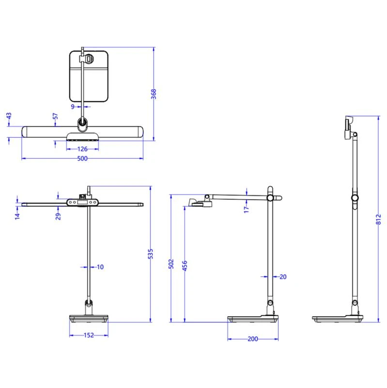 ΦΩΤΙΣΤΙΚΟ ΓΡΑΦΕΙΟΥ LED BLAIN PRO HM4447.07 ΓΚΡΙ ABS ΚΑΙ ΑΛΟΥΜΙΝΙΟ 36,8x81Υεκ 2 ΦΩΤΙΣΤΙΚΟ ΓΡΑΦΕΙΟΥ LED BLAIN PRO HM4447.07 ΓΚΡΙ ABS ΚΑΙ ΑΛΟΥΜΙΝΙΟ 36,8x81Υεκ - Image 2