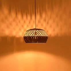 Φωτιστικό οροφής Fose Inart Mendong σε φυσική απόχρωση Φ50x27εκ