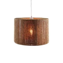 Φωτιστικό οροφής Sento Inart Ε27 Rope σε φυσική απόχρωση Φ40x20εκ