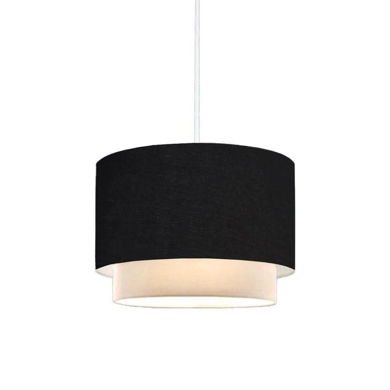 Φωτιστικό οροφής Tachi Pakoworld Ε27 σε μαύρο-κρέμα απόχρωση Φ30x20εκ 2 Φωτιστικό οροφής Tachi Pakoworld Ε27 σε μαύρο-κρέμα απόχρωση Φ30x20εκ - Image 2