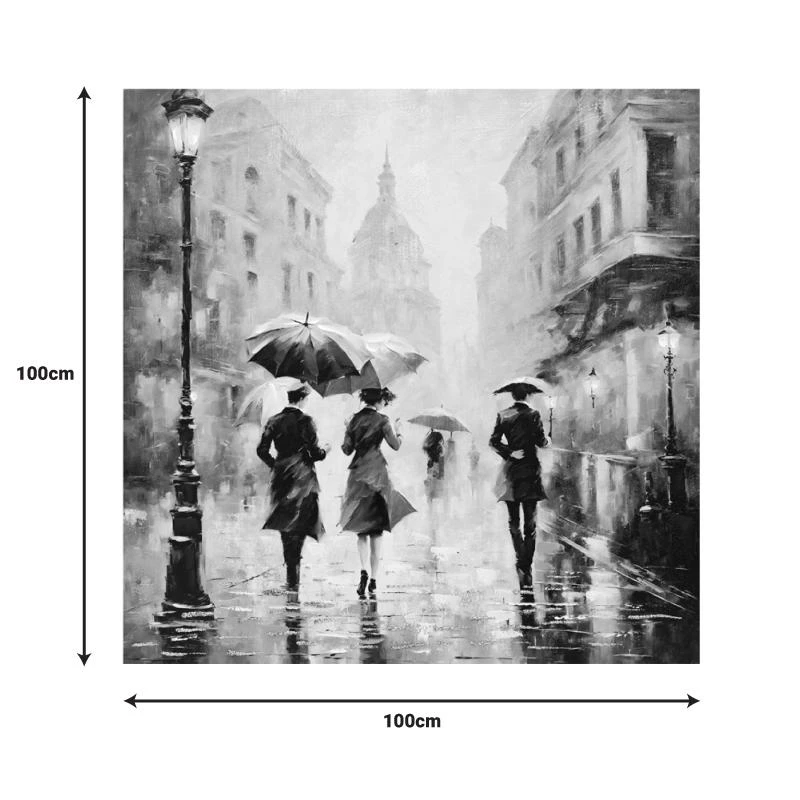 Πίνακας σε καμβά Nightdream I Inart 100x3x100εκ 1 Πίνακας σε καμβά Nightdream I Inart 100x3x100εκ