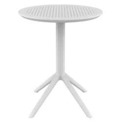 Sky Τραπέζι Κήπου Πολυπροπυλενίου Πτυσσόμενο Φ60x74εκ -Vougioukas plastika trapezia kipou 17