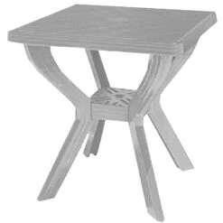 Σκιάθος Τραπέζι Κήπου Πλαστικό 70x70x74εκ