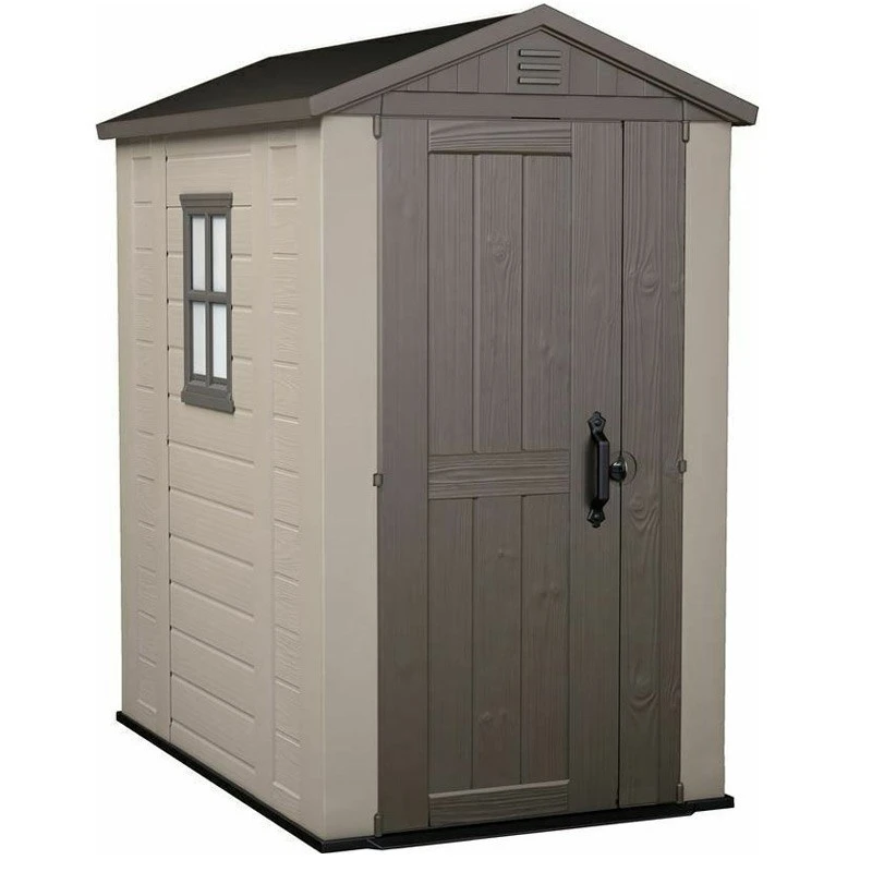 Factor 4x6 Πλαστική Αποθήκη Κήπου 130x189x217εκ 1 Factor 4x6 Πλαστική Αποθήκη Κήπου 130x189x217εκ