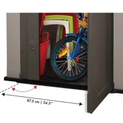 Factor 4x6 Πλαστική Αποθήκη Κήπου 130x189x217εκ 6 Factor 4x6 Πλαστική Αποθήκη Κήπου 130x189x217εκ -Vougioukas plastikes apothikes spitakia kipou 17