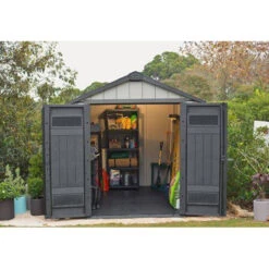 Oakland 759 Πλαστική Αποθήκη Κήπου 230x287x242εκ 5 Oakland 759 Πλαστική Αποθήκη Κήπου 230x287x242εκ -Vougioukas plastikes apothikes spitakia kipou 31