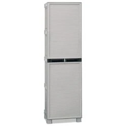 Πλαστική Ντουλάπα Μονόφυλλη Με Ράφια 50x39x172εκ