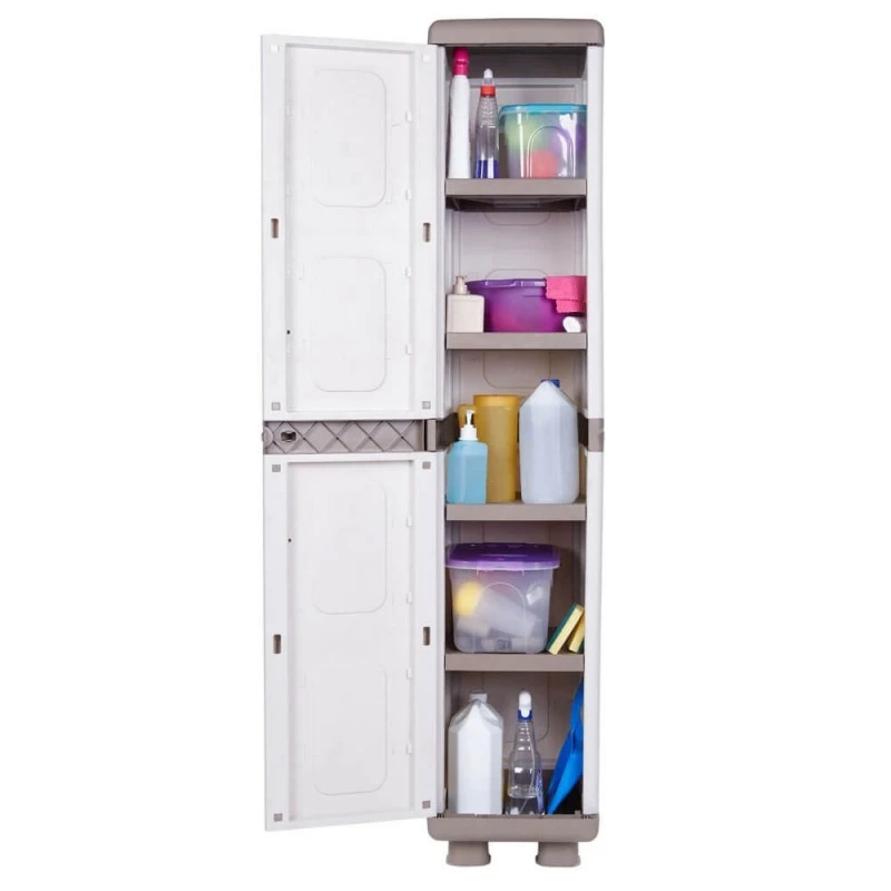 Ίριδα Πλαστική Ντουλάπα Μονόφυλλη 36x44x179εκ 2 Ίριδα Πλαστική Ντουλάπα Μονόφυλλη 36x44x179εκ - Image 2