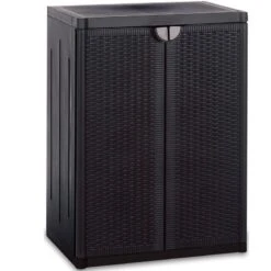 Rattan Πλαστικό Ντουλάπι Δίφυλλο 64x45x88εκ