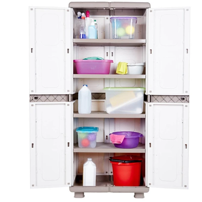 Ηλέκτρα Πλαστική Ντουλάπα Ράφια Δίφυλλη 73x44x179εκ 2 Ηλέκτρα Πλαστική Ντουλάπα Ράφια Δίφυλλη 73x44x179εκ - Image 2