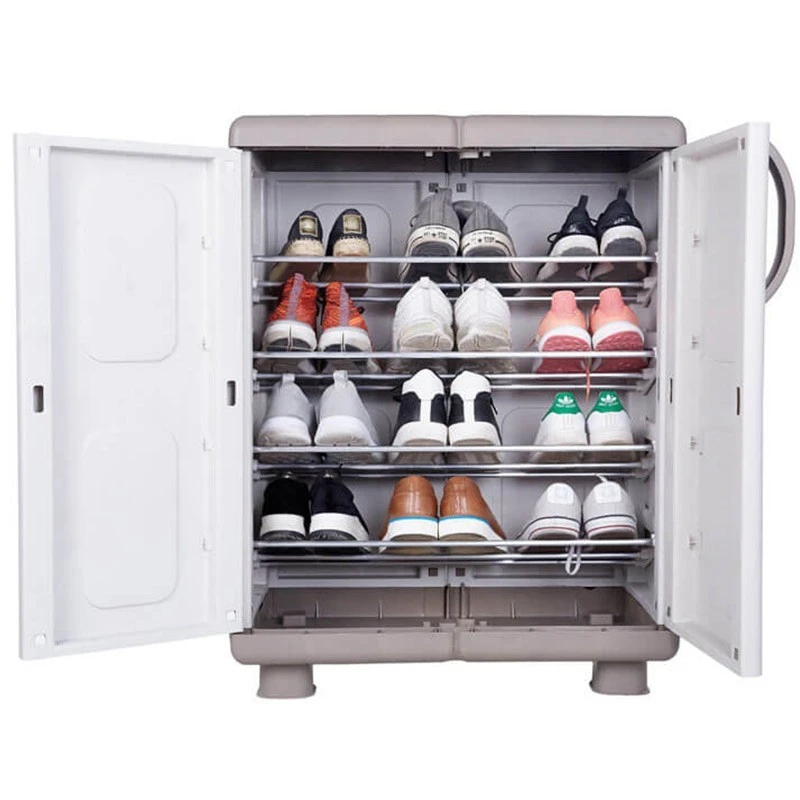 Λήδα Πλαστική Παπουτσοθήκη Δίφυλλη 73x44x96εκ 2 Λήδα Πλαστική Παπουτσοθήκη Δίφυλλη 73x44x96εκ - Image 2