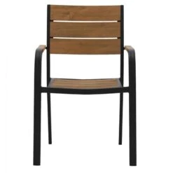 ΠΟΛΥΘΡΟΝΑ ΑΛΟΥΜΙΝΙΟΥ SAGA ΑΝΘΡΑΚΙ ΜΕ POLYWOOD HM5127.02 55x56x85Υεκ. -Vougioukas polithrona aloiminioi saga anthraki me polywood hm5127 02 55 56 85iek 1 2