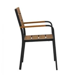 ΠΟΛΥΘΡΟΝΑ ΑΛΟΥΜΙΝΙΟΥ SAGA ΑΝΘΡΑΚΙ ΜΕ POLYWOOD HM5127.02 55x56x85Υεκ. -Vougioukas polithrona aloiminioi saga anthraki me polywood hm5127 02 55 56 85iek 1 3