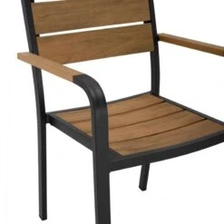 ΠΟΛΥΘΡΟΝΑ ΑΛΟΥΜΙΝΙΟΥ SAGA ΑΝΘΡΑΚΙ ΜΕ POLYWOOD HM5127.02 55x56x85Υεκ. -Vougioukas polithrona aloiminioi saga anthraki me polywood hm5127 02 55 56 85iek 1 6