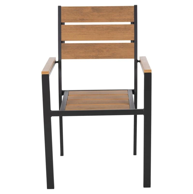 ΠΟΛΥΘΡΟΝΑ ΑΛΟΥΜΙΝΙΟΥ SAGA HM5981.02 ΜΑΥΡΗ-POLYWOOD ΣΕ ΦΥΣΙΚΟ 55x55x86Υεκ. 3 ΠΟΛΥΘΡΟΝΑ ΑΛΟΥΜΙΝΙΟΥ SAGA HM5981.02 ΜΑΥΡΗ-POLYWOOD ΣΕ ΦΥΣΙΚΟ 55x55x86Υεκ. - Image 3