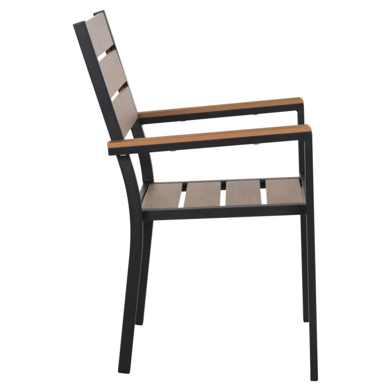 ΠΟΛΥΘΡΟΝΑ ΑΛΟΥΜΙΝΙΟΥ SAGA HM5981.02 ΜΑΥΡΗ-POLYWOOD ΣΕ ΦΥΣΙΚΟ 55x55x86Υεκ. 4 ΠΟΛΥΘΡΟΝΑ ΑΛΟΥΜΙΝΙΟΥ SAGA HM5981.02 ΜΑΥΡΗ-POLYWOOD ΣΕ ΦΥΣΙΚΟ 55x55x86Υεκ. - Image 4