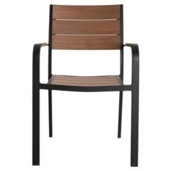 ΠΟΛΥΘΡΟΝΑ ΑΛΟΥΜΙΝΙΟΥ SAGA ΜΑΥΡΗ ΜΕ POLYWOOD HM5127.03 56x55x85,5Yεκ. -Vougioukas polithrona aloiminioi saga mairi me polywood hm5127 03 56 55 855yek 1 2