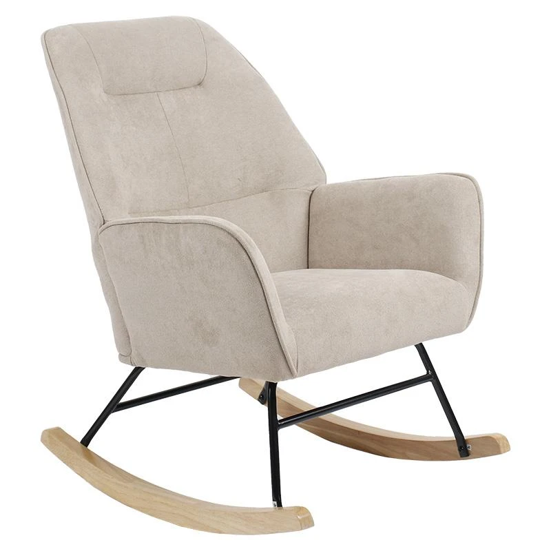 Πολυθρόνα Exultant Pakoworld κουνιστή ύφασμα Cream-φυσικό 75x68x95εκ 2 Πολυθρόνα Exultant Pakoworld κουνιστή ύφασμα Cream-φυσικό 75x68x95εκ - Image 2