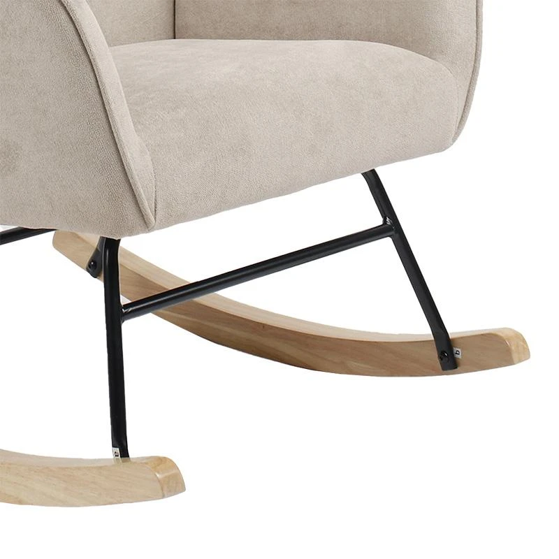 Πολυθρόνα Exultant Pakoworld κουνιστή ύφασμα Cream-φυσικό 75x68x95εκ 6 Πολυθρόνα Exultant Pakoworld κουνιστή ύφασμα Cream-φυσικό 75x68x95εκ - Image 6