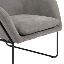 Πολυθρόνα Indelible Pakoworld ύφασμα γκρι-μαύρο 76x67x81εκ -Vougioukas polithrona indelible pakoworld iphasma gkri mairo 76 67 81ek 5