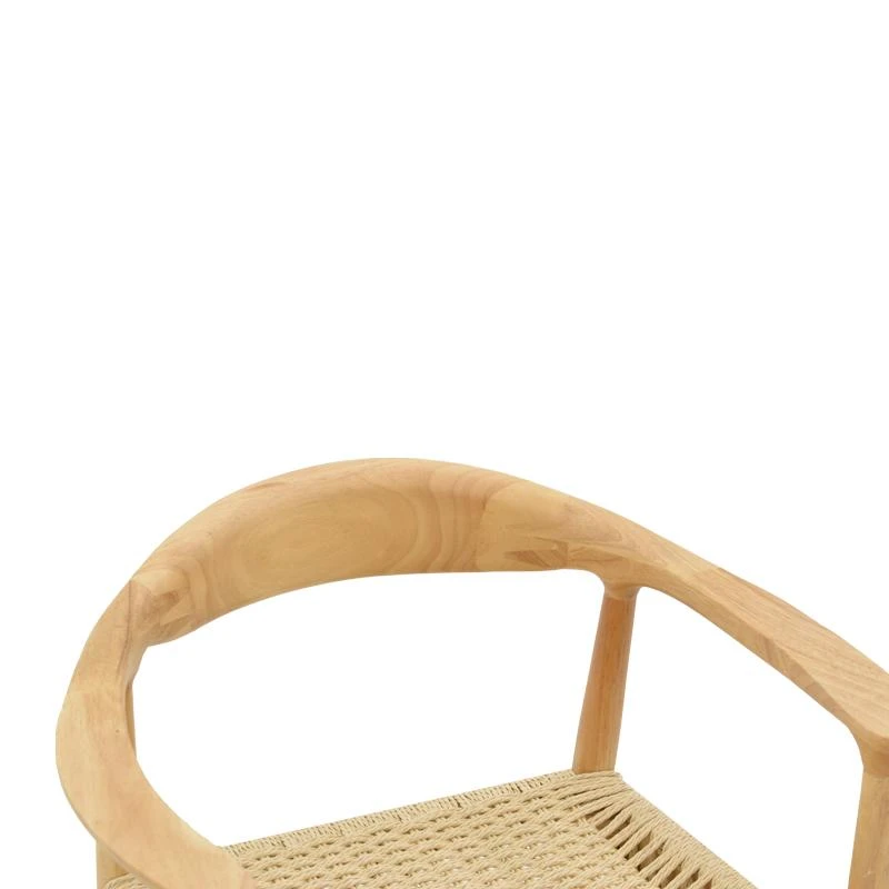 Πολυθρόνα Juvan Pakoworld φυσικό Rubberwood 64x53x77εκ 6 Πολυθρόνα Juvan Pakoworld φυσικό Rubberwood 64x53x77εκ - Image 6