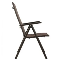 ΠΟΛΥΘΡΟΝΑ ZURI7ΘΕΣΕΩΝ ΠΤΥΣ/ΝΗ ΜΕΤΑΛΛΙΚΗ ΚΑΦΕ ME ΚΑΦΕ TEXTILENE HM5700.02 55x70x103Υ εκ. -Vougioukas polithrona kipou 2