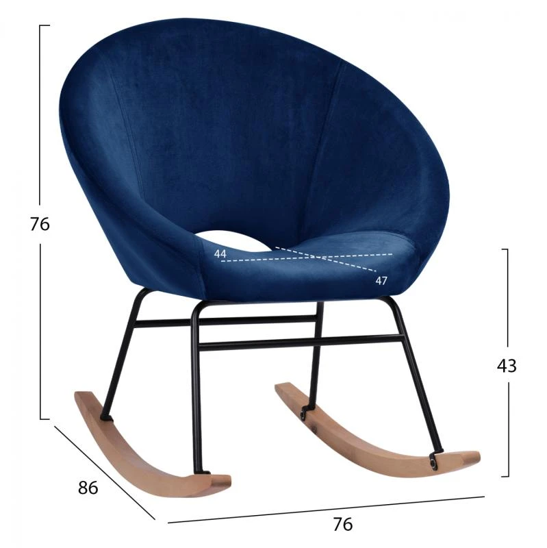 ΠΟΛΥΘΡΟΝΑ ΚΟΥΝΙΣΤΗ PAULINA HM8399.08 ΜΠΛΕ ΒΕΛΟΥΔΟ 76X86X76Υ εκ. 2 ΠΟΛΥΘΡΟΝΑ ΚΟΥΝΙΣΤΗ PAULINA HM8399.08 ΜΠΛΕ ΒΕΛΟΥΔΟ 76X86X76Υ εκ. - Image 2