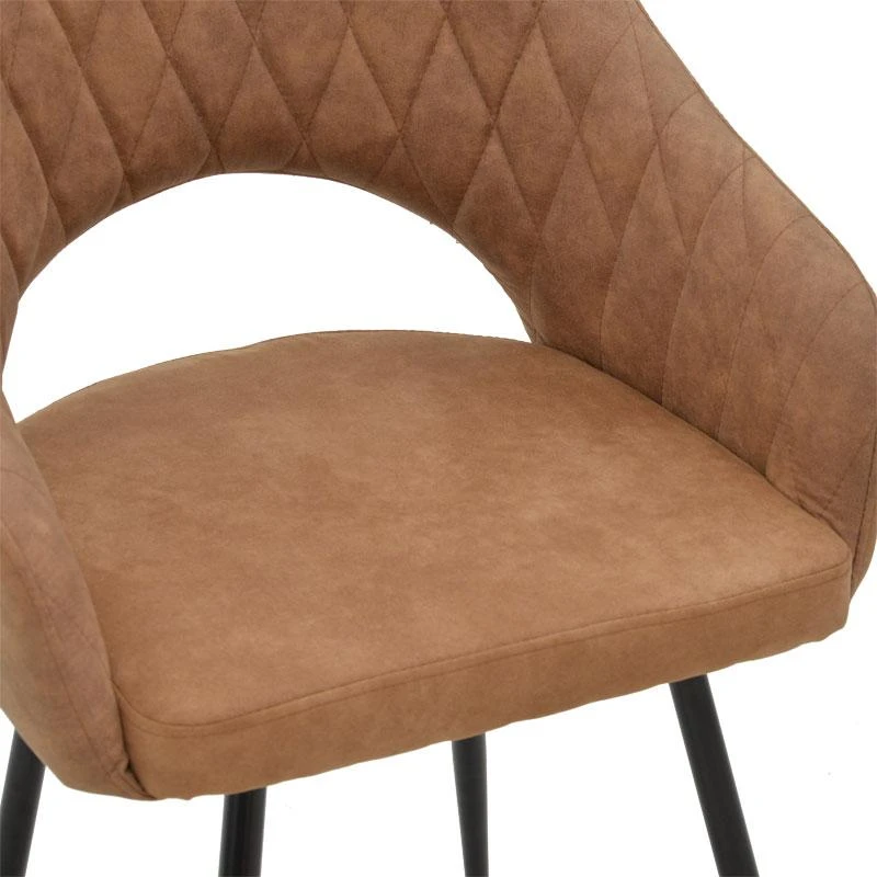 Πολυθρόνα Macie Pakoworld ύφασμα καφέ Antique-μαύρο 58x50x85εκ 6 Πολυθρόνα Macie Pakoworld ύφασμα καφέ Antique-μαύρο 58x50x85εκ - Image 6