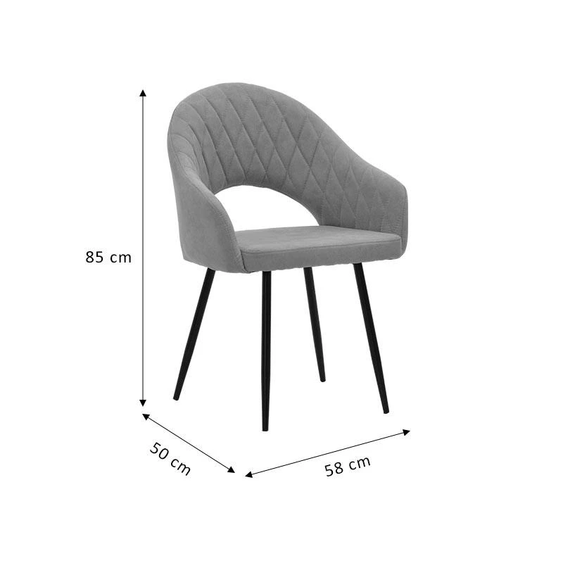 Πολυθρόνα Macie Pakoworld ύφασμα καφέ Antique-μαύρο 58x50x85εκ 8 Πολυθρόνα Macie Pakoworld ύφασμα καφέ Antique-μαύρο 58x50x85εκ - Image 8