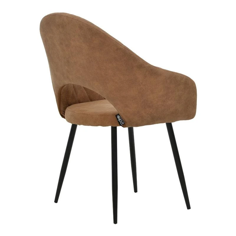 Πολυθρόνα Macie Pakoworld ύφασμα καφέ Antique-μαύρο 58x50x85εκ 1 Πολυθρόνα Macie Pakoworld ύφασμα καφέ Antique-μαύρο 58x50x85εκ