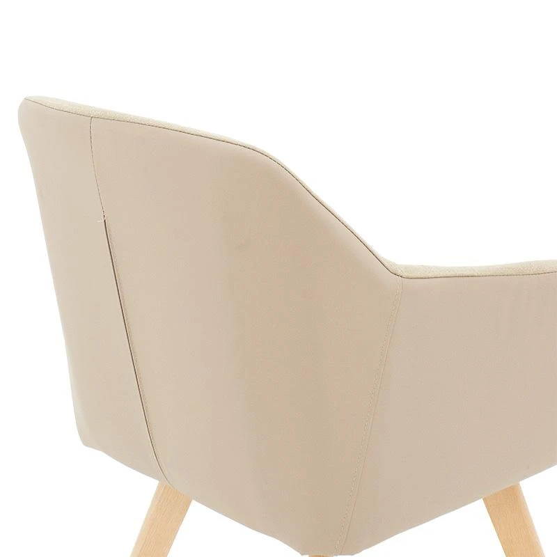 Πολυθρόνα Safira Pakoworld PU ύφασμα μπεζ-φυσικό 57x58x84εκ 7 Πολυθρόνα Safira Pakoworld PU ύφασμα μπεζ-φυσικό 57x58x84εκ - Image 7