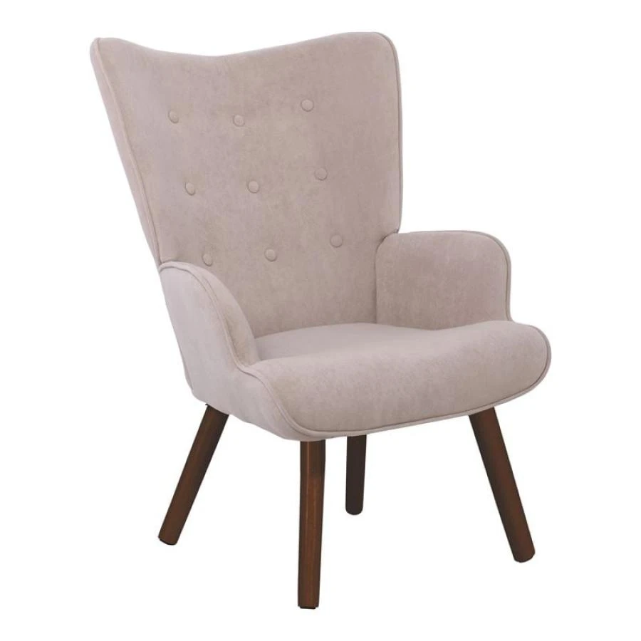 ALMA Πολυθρόνα - Μπερζέρα Σαλονιού - Καθιστικού Καρυδί 69x76x97εκ Ύφασμα Velure Ανοιχτό Καφέ,K/D 1 ALMA Πολυθρόνα - Μπερζέρα Σαλονιού - Καθιστικού Καρυδί 69x76x97εκ Ύφασμα Velure Ανοιχτό Καφέ,K/D