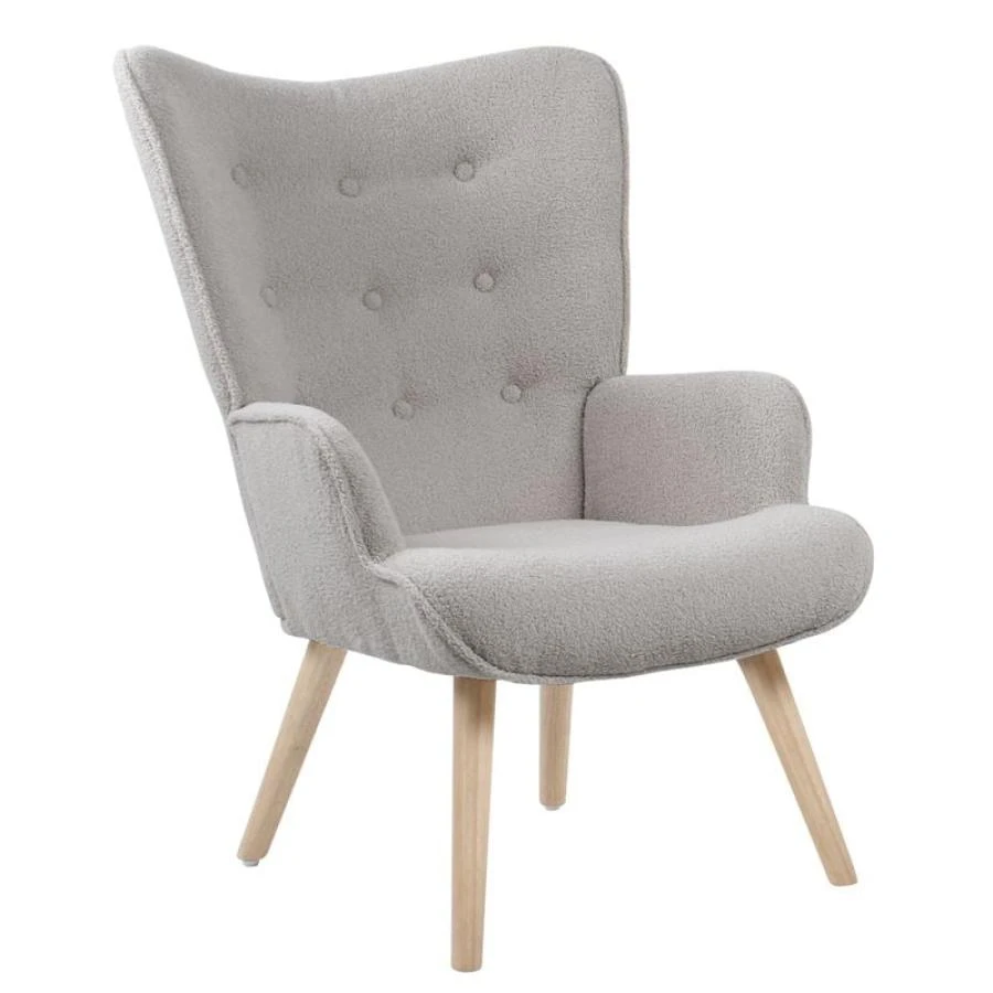 ALMA Πολυθρόνα - Μπερζέρα Σαλονιού - Καθιστικού Φυσικό, Teddy 69x76x97εκ Ύφασμα Ανοιχτό Γκρι, K/D 1 ALMA Πολυθρόνα - Μπερζέρα Σαλονιού - Καθιστικού Φυσικό, Teddy 69x76x97εκ Ύφασμα Ανοιχτό Γκρι, K/D