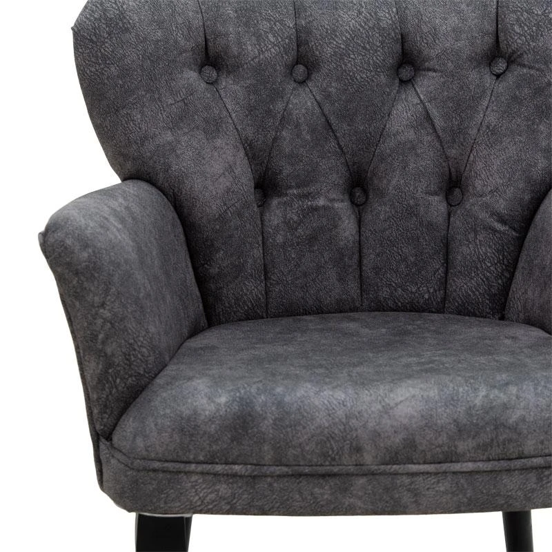 Πολυθρόνα Samara Pakoworld ύφασμα γκρι Antique 67x62x78εκ 5 Πολυθρόνα Samara Pakoworld ύφασμα γκρι Antique 67x62x78εκ - Image 5
